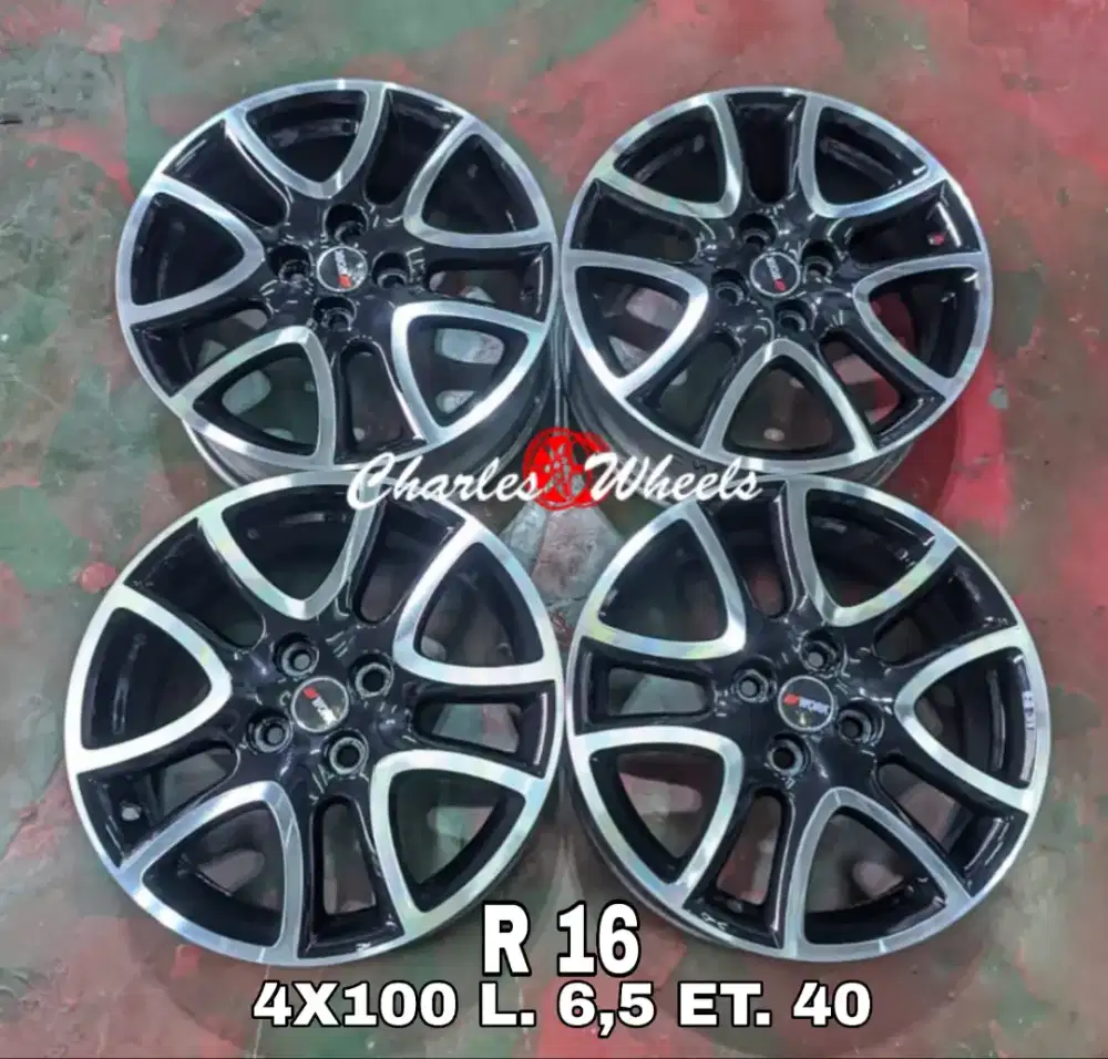 VELG MAZDA RING 16 HITAM POLISH