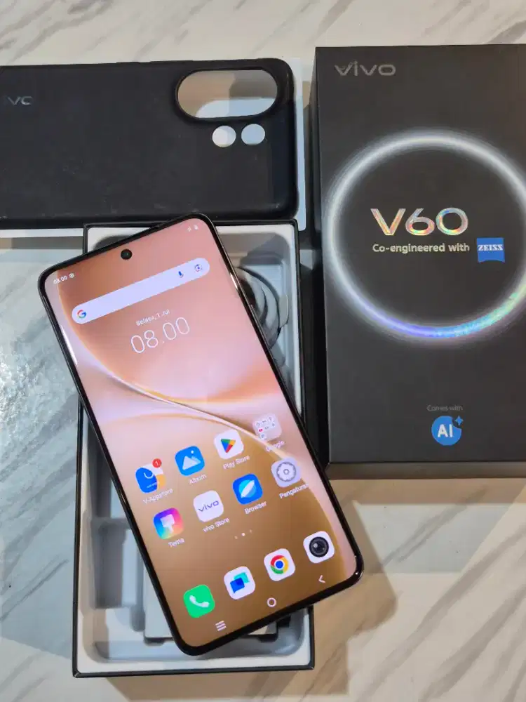 Vivo V60 5G 8/256 Mulus Fullset Ori Garansi Aktif