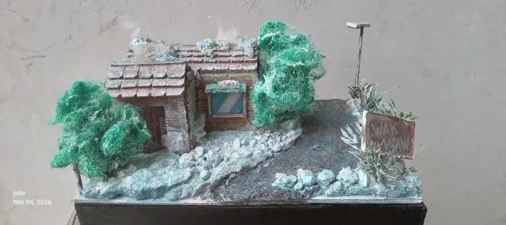Diorama salju diecast 64