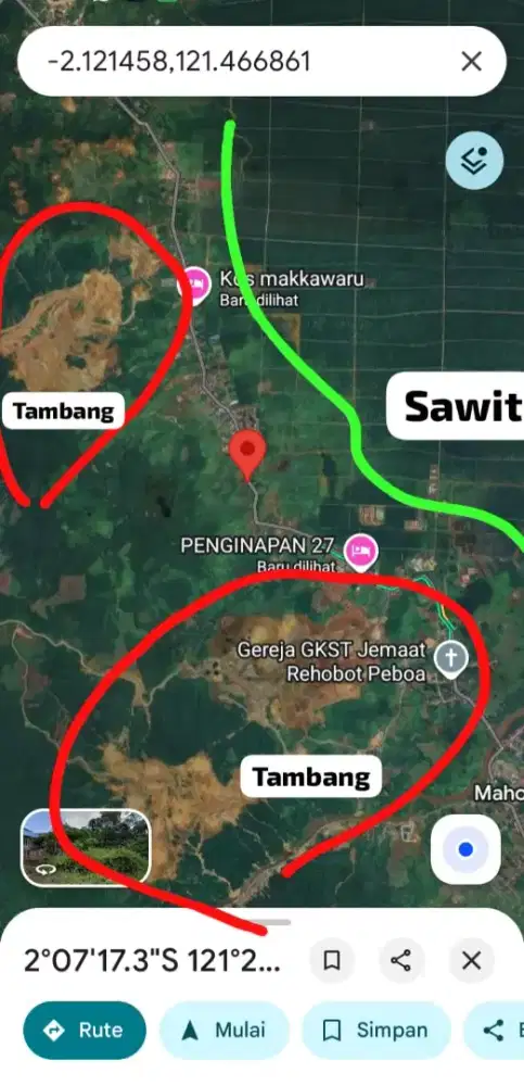 Strategis Gigit Poros Morowali dekat Tambang PT GNI & Sawit ASTRA