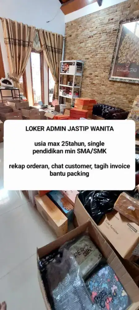 Loker Admin jastip