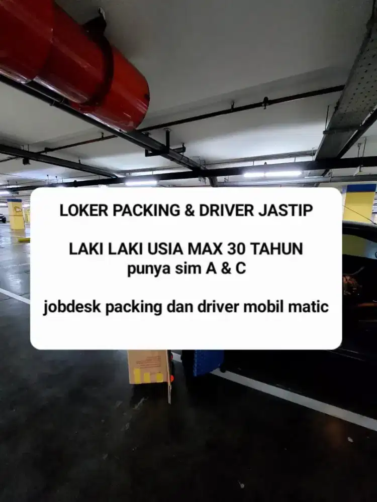 Loker packing dan driver