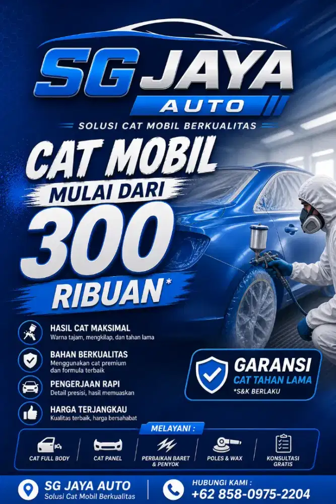 Bengkel cat mobil dan motor