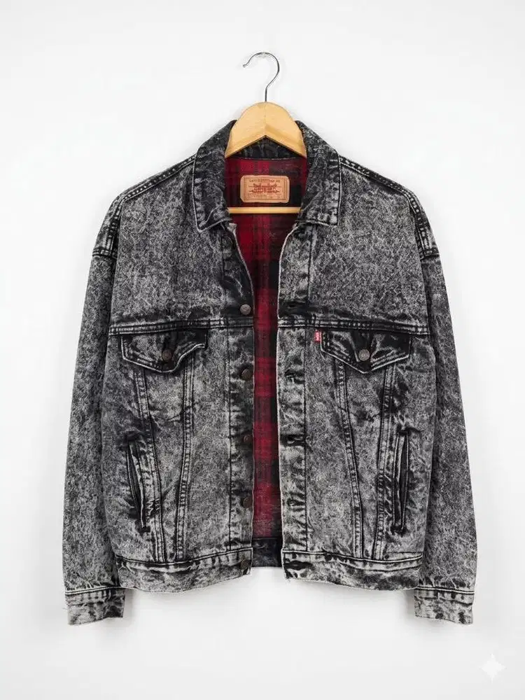 Levis Type III Trucker Jacket 1980s Made In USA BLANKET LINED