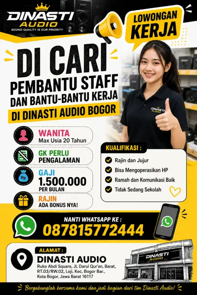 Lowongan Kerja Khusus Untuk Wanita