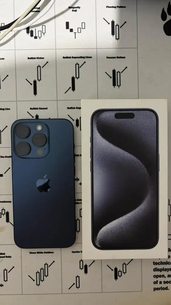 Iphone 15 Pro 128gb Navy Blue Ex Digimap Second Original Fullset