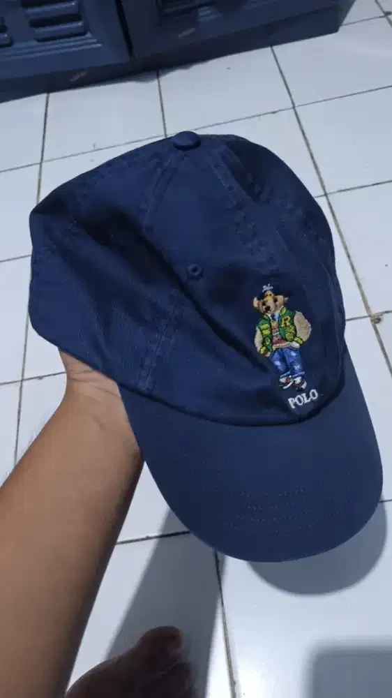TOPI POLO RALPH LAUREN BEAR NAVY | LIKE NEW FULLSET ORIGINAL