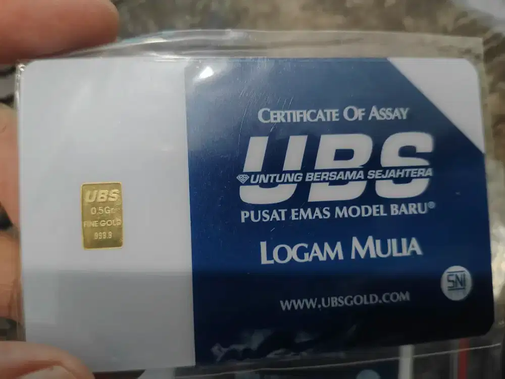 Ubs 0.5 gram ada 5 pcs