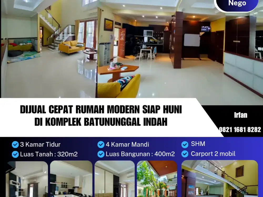 Dijual Rumah Batununggal Indah, siap huni full furnised