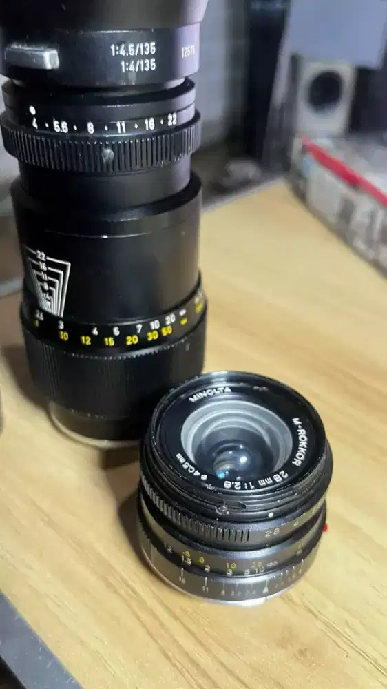 Jual Lensa Analog Minolta M Rokkor 28mm f2.8 CL CLE Leica M
