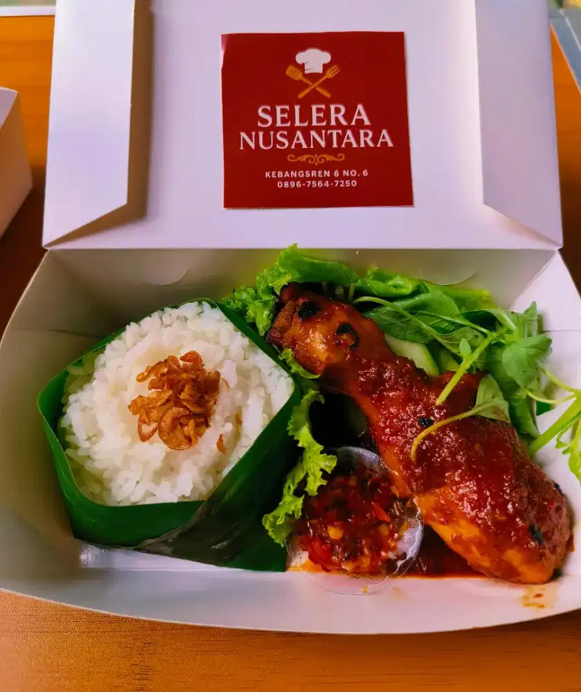 Nasi ayam bakar praktis