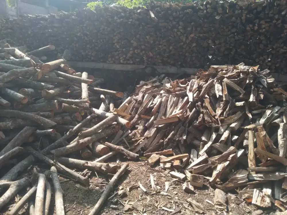 kayu karet bakar