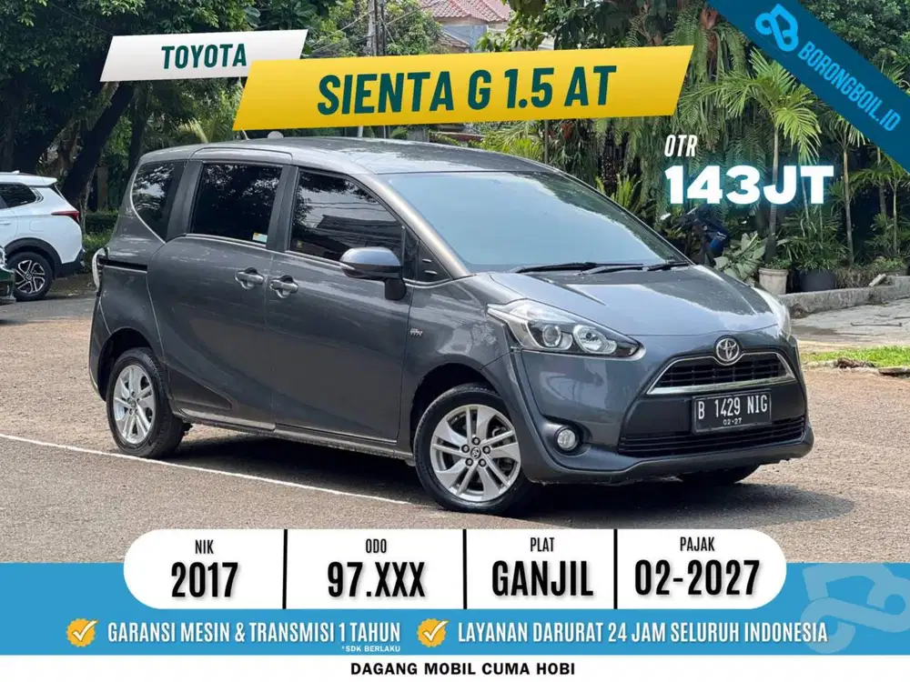 TOYOTA SIENTA G 1.5 CVT 2017 ABU ABU