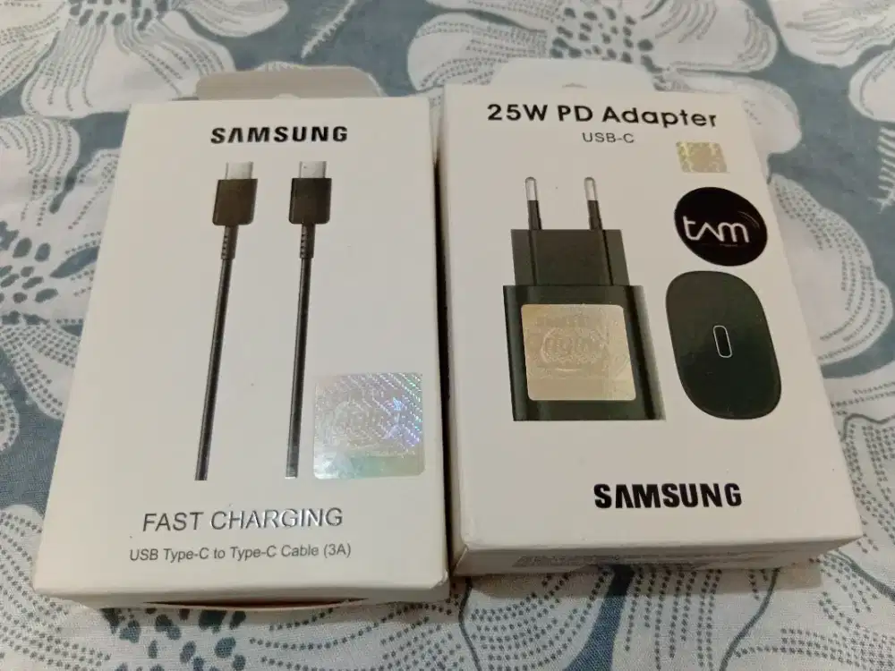 Charger Original Samsung PD 25watt+kabel Data Tipe C To C 3A