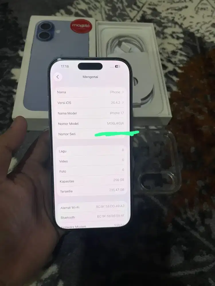 Iphone 17 256 iBox  like new