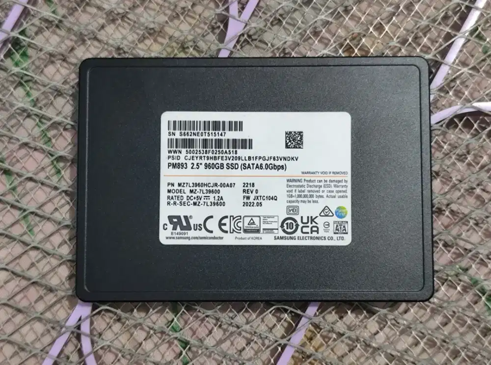 SSD SATA Samsung Server