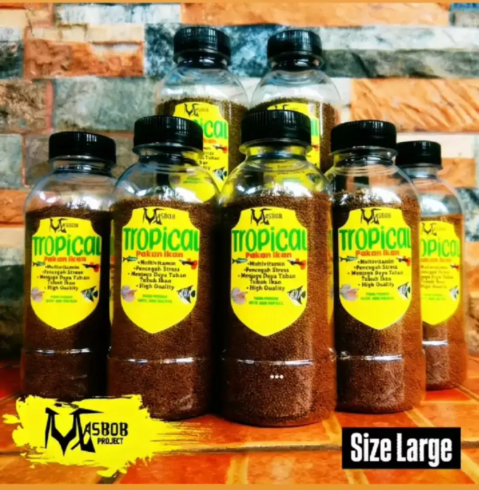 Pelet Masbob Tropical Pakan Ikan Hias