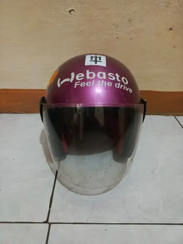 Helm Honda Repaint Purple