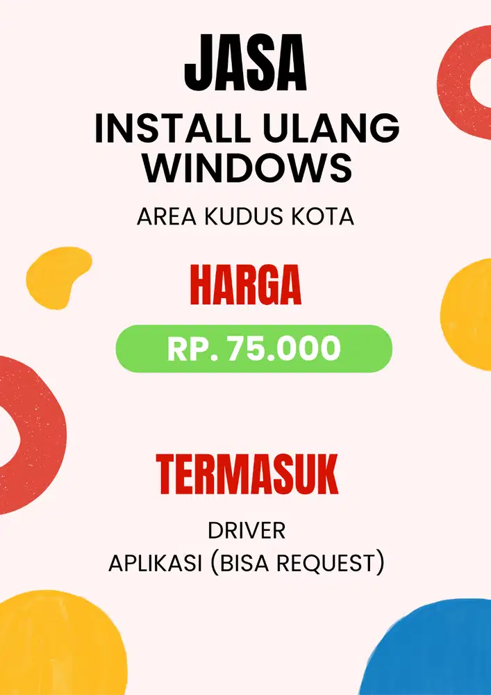 Jasa Install Ulang Windows