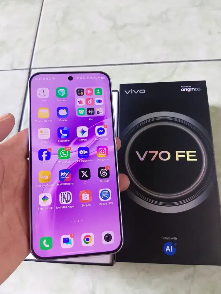 Vivo V70FE 5G istimewa seperti baru (1 bulan pakai)