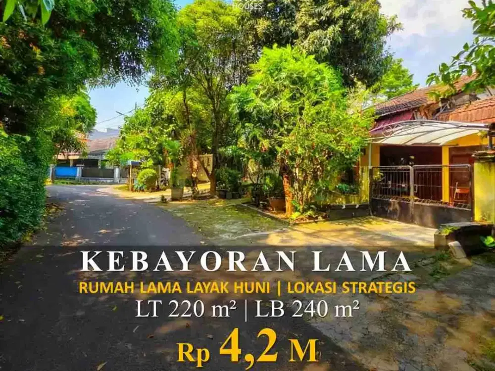 rumah lama layak huni lokasi strategis