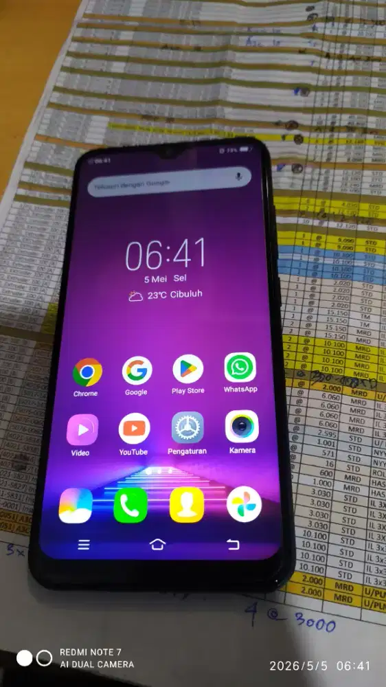 Di jual HP vivo 1820 mulus