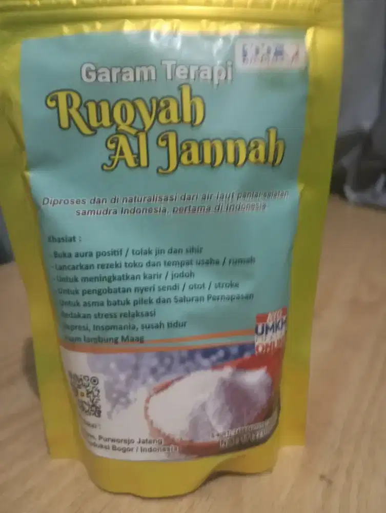 Terapi garam sehat aura negatip