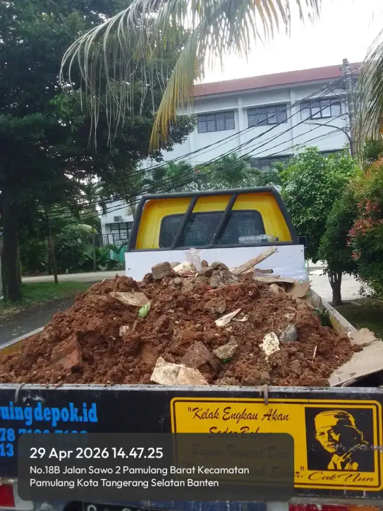 Jasa buang puing pamulang