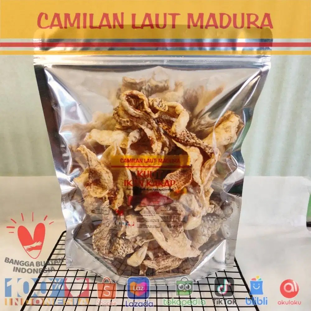 Camilan Laut Madura Kulit Ikan Kakap Teman Santai Dan Oleh-oleh Khas