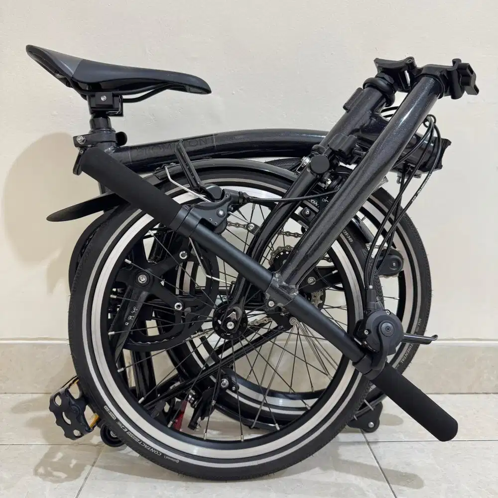 BROMPTON P LINE S4Lx MIDNIGHT BLACK 2022 - LIKE NEW