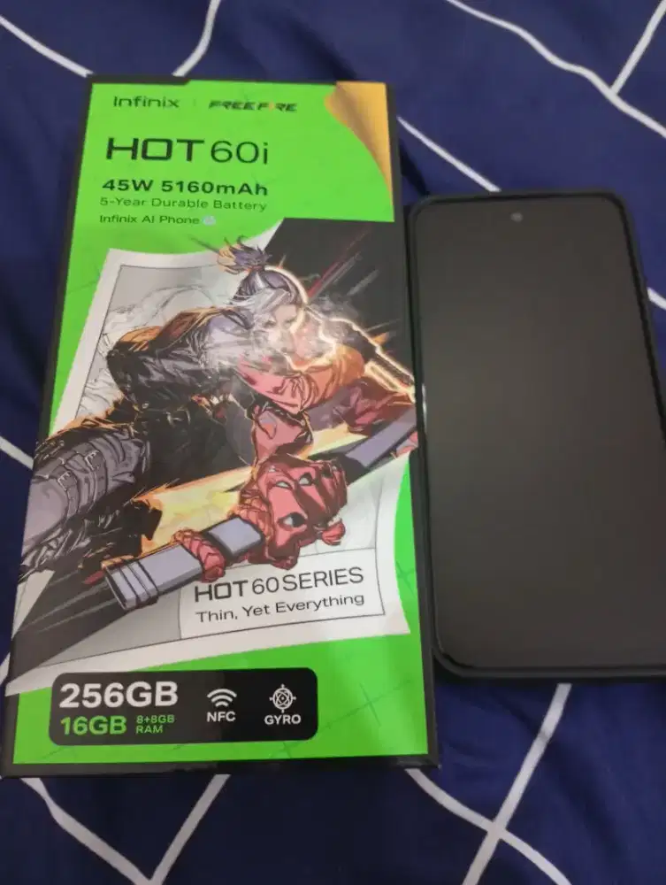 Jual infinix hot60i ram 8-256 hitam