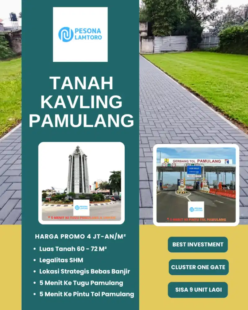 Pesona Lamtoro Land Tanah Kavling Pamulang