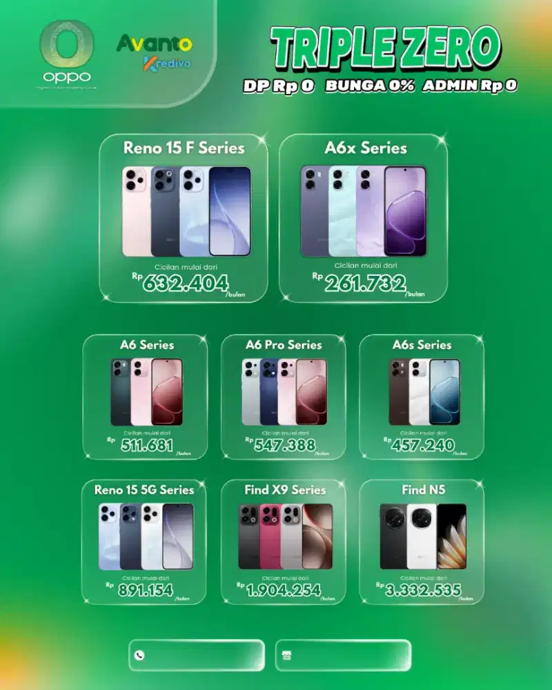 Oppo Reno 14F new garansi resmi 8/256Gb