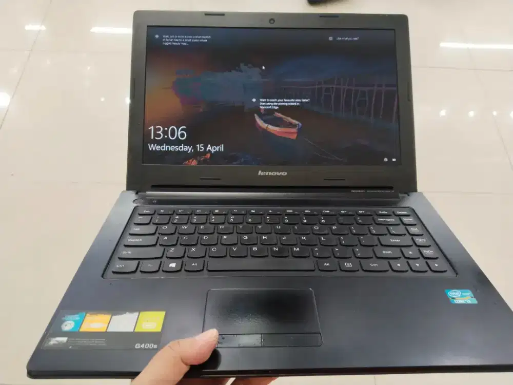 Dijual laptop Lenovo G400s intel i3 gen 3 ram 4GB HDD 500GB siap pakai