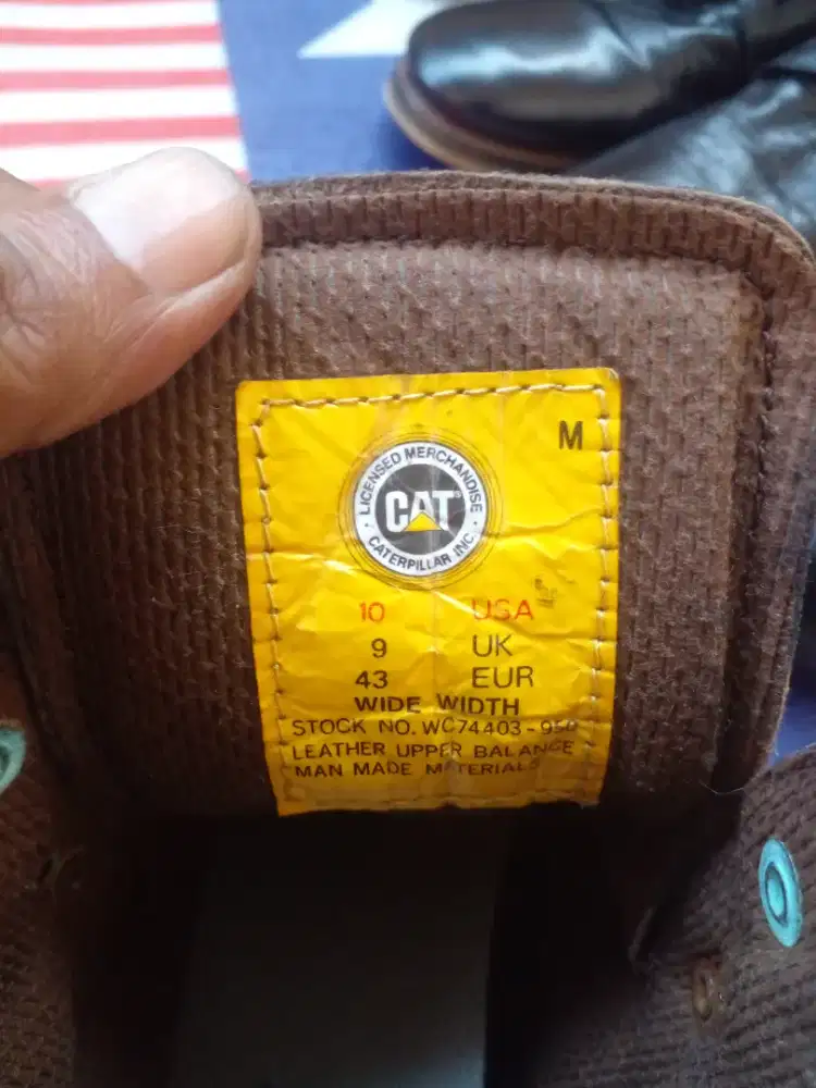 SEPATU CATERPILLAR MADIN USA SANGAT BERKELAS EX BIG BOS TERAWAT