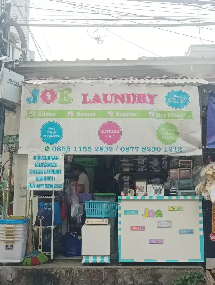 Di cari karyawati untuk loundry