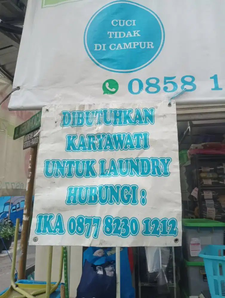 Di cari karyawati untuk laundry