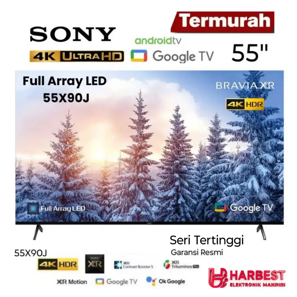 SONY 4K BRAVIA XR Google Android TV 55 FULLARRAY 55X90J TriluminosPRO