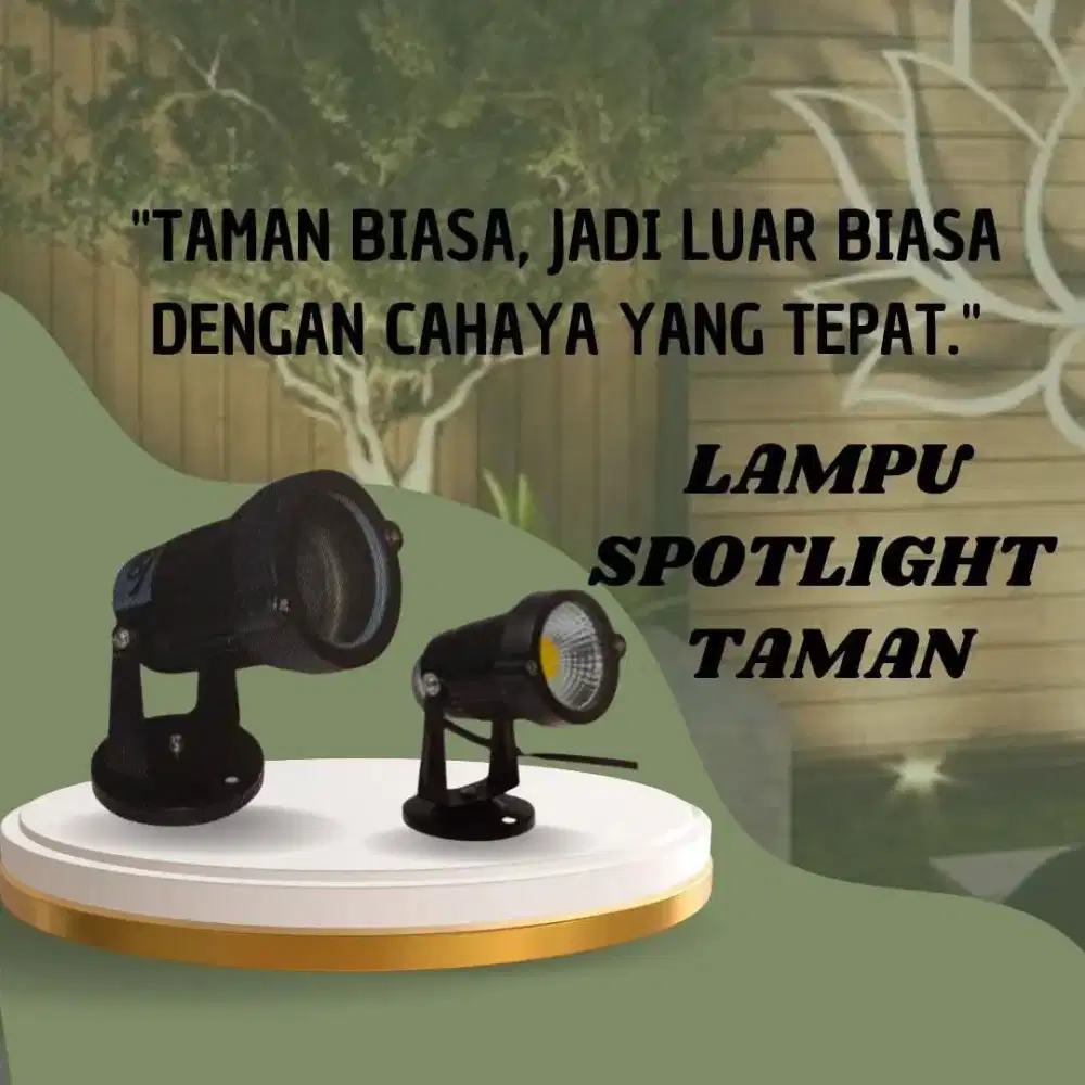 Lampu taman spotlight