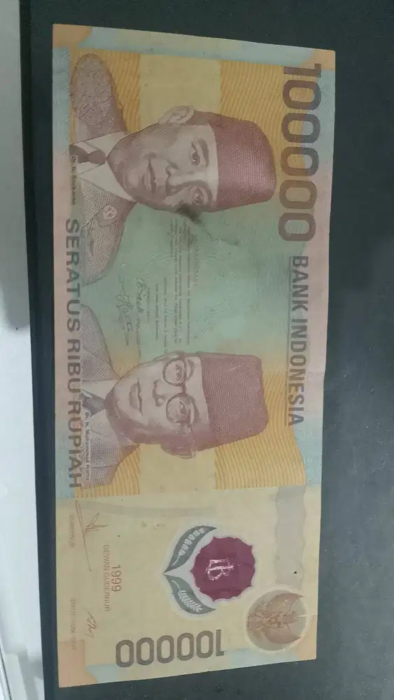 Uang kuno 100.000