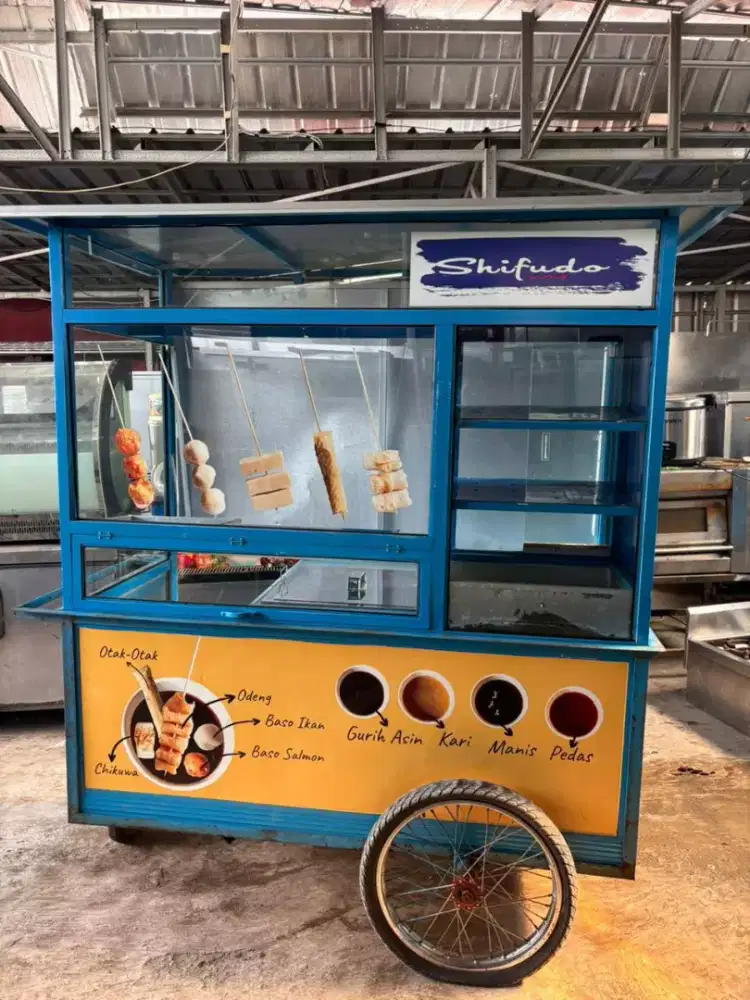 GEROBAK

Bahan besi dan aluminum 
Kondisi masih kokoh bagus