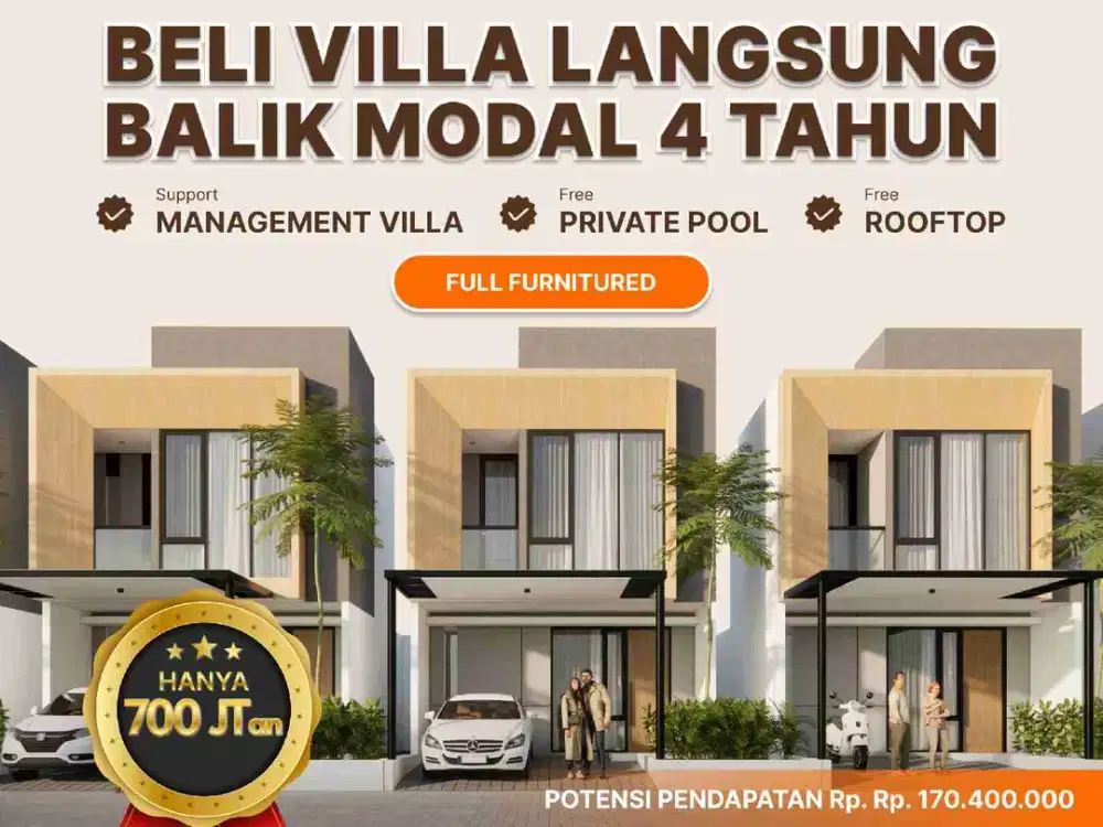 Di jual villa view gunung arjuno, kota batu