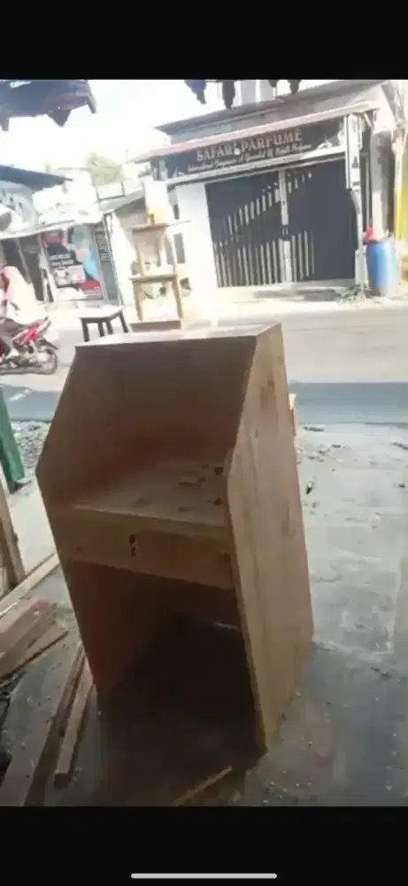 Meja kasir kayu jati Belanda