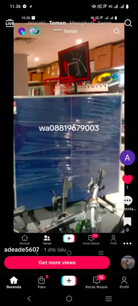 Tenis meja baru di surabaya
