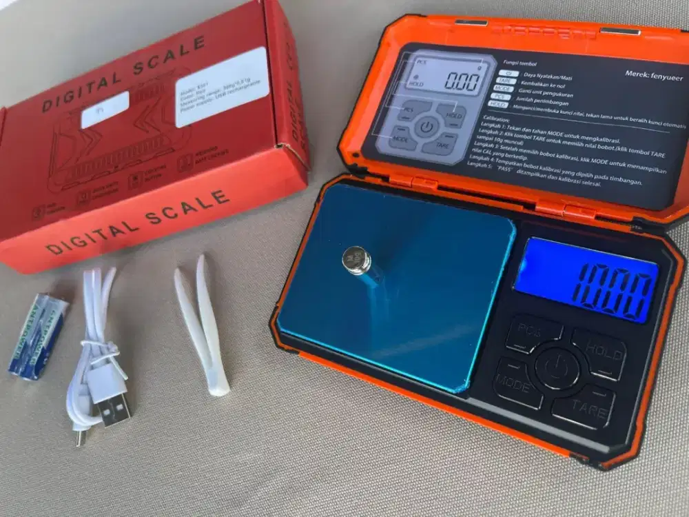Hadir timbangan emas digital bisa di cas atau pakai batre max 300 gram