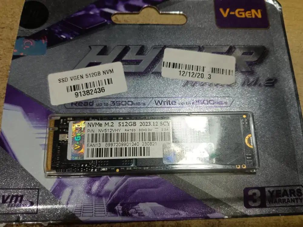 NVME 512gb Vgen Hyper M2 2280