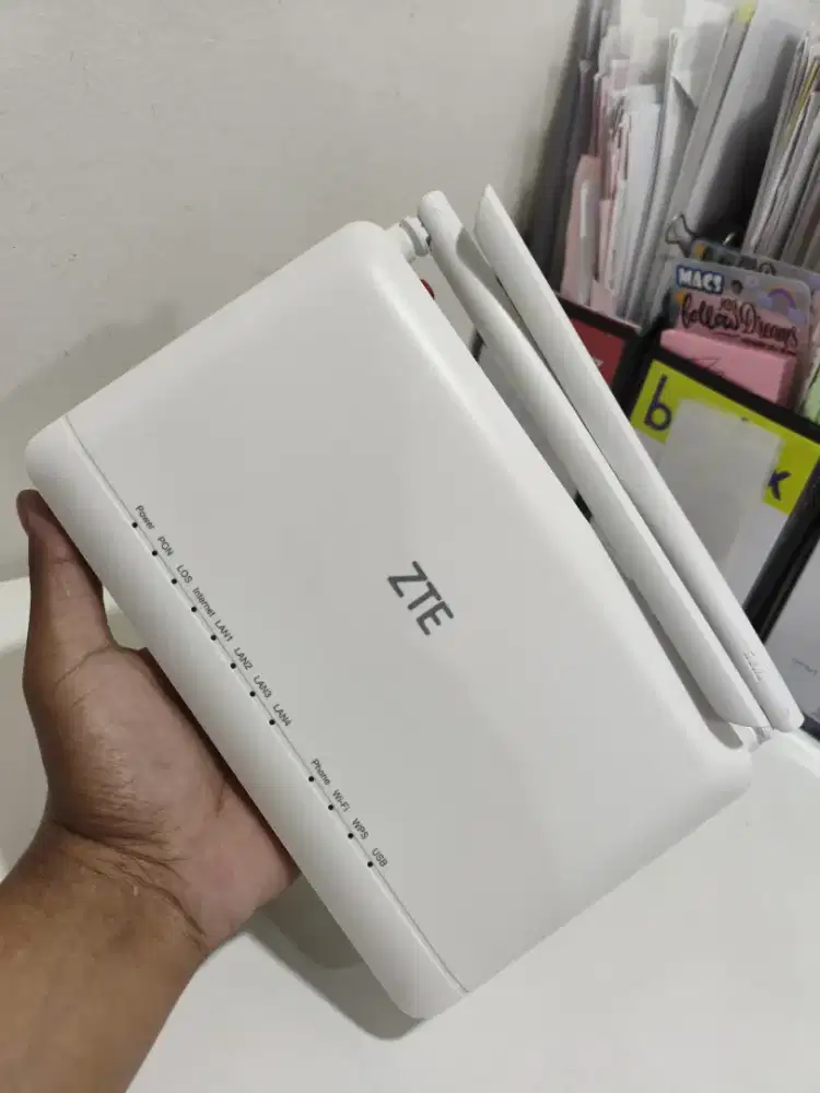 ROUTER WIFI ONT GPON ZTE F670L DUALBAND PORT BIRU THN. 2023