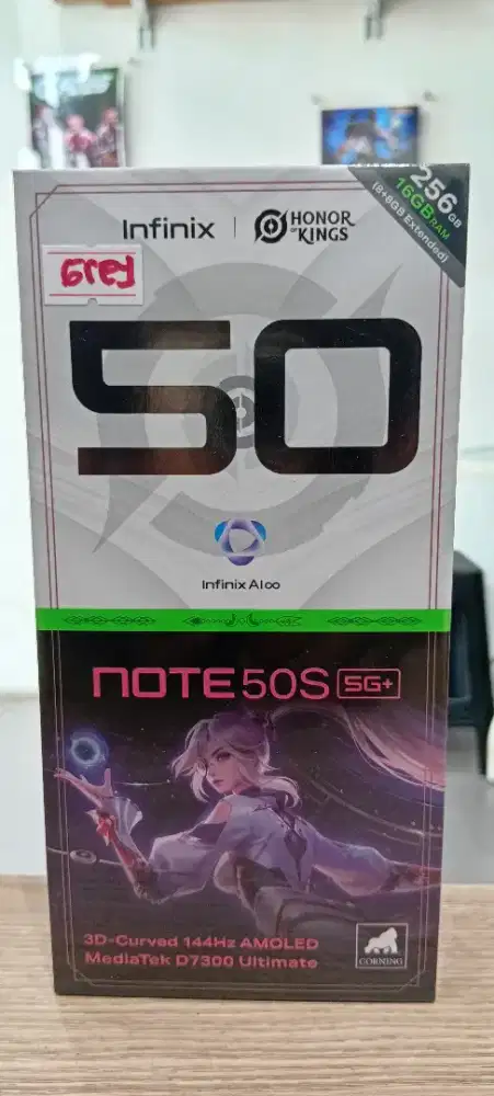 Infinix NOTE 50S 5G RAM 8GB ROM 256GB,DIMENSITY 7300 ULTIMATE