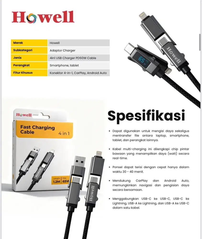 CHARGER ANDROID & Ios