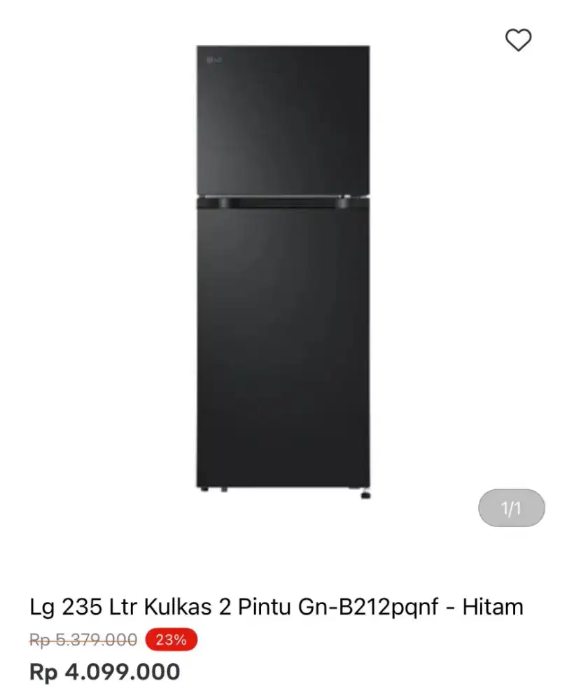 KULKAS LG 2 PINTU GN-B212PQNF